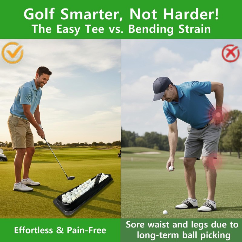 GCDZFYG 100-Ball Golf Tray with Phone Stand & Drainage Holes