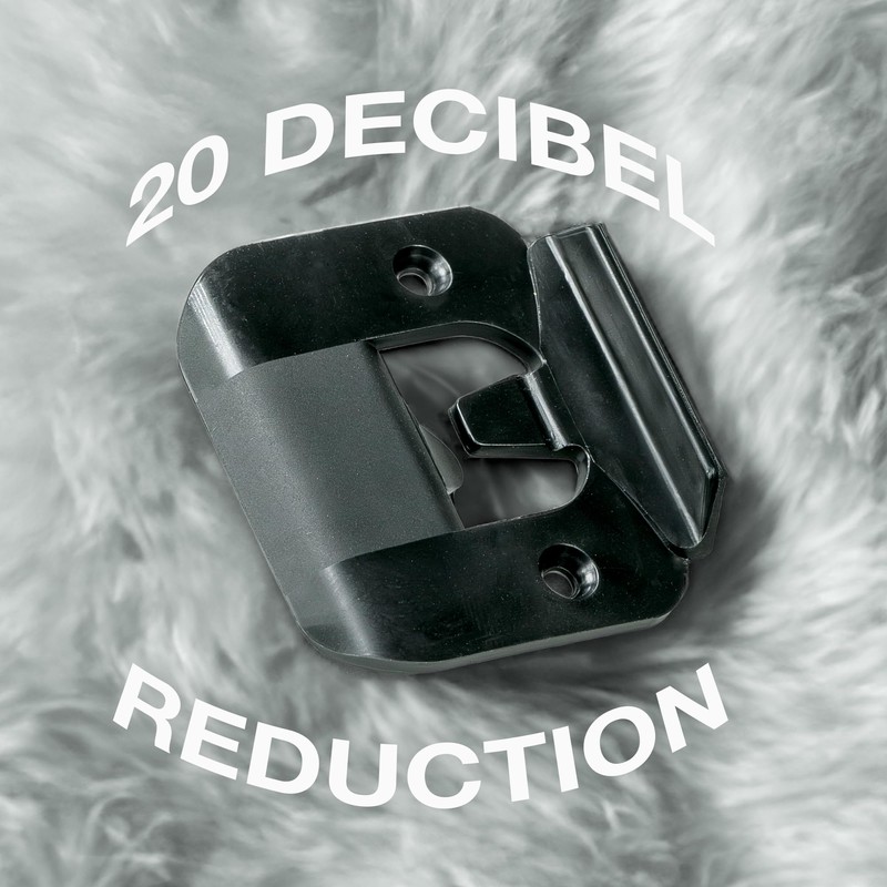 Door Silencer Strike Plate - Flexible, Noise Eliminating Fix for