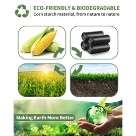 Liuwat 25 Portable Camping Toilet Bags Drawstring, 8 Gal Compost Bags for Potty Adults, Outdoor Waste Bag for 5 Gallon Bucket Bathroom Travel Backpacking