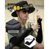 MAIXONIC Sombrero para Sol con Protección UV para Hombre, Mangas