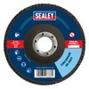 Sealey FD12580 Flap Disc Zirconium Ø125mm 22mm Bore 80Grit