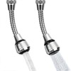 VIPMOON 2 Pack Faucet Aerators Extender, 360 ° Rotatable Anti-Splash
