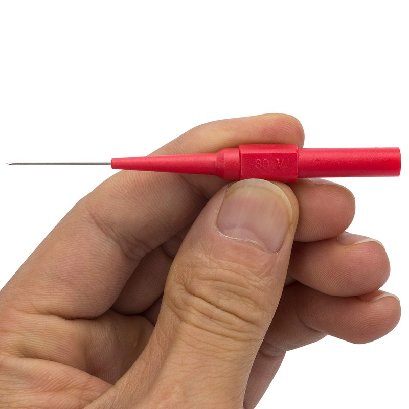 OIIKI 4Pcs 0.7mm Test Probe Pins, Non-Destructive Insulation Wire Piercing