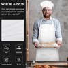NLUS White Chef Hat and Apron, Adjustable Chef Costume Set,