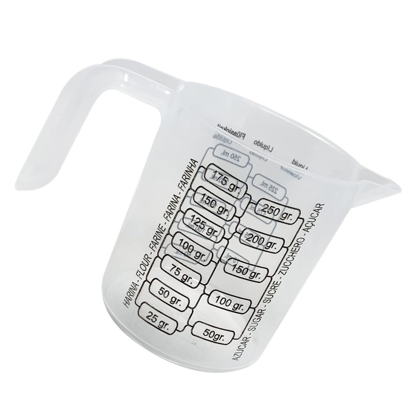 Plastic Measuring Jug Multi-Purpose Jug for Flour, Ground Almonds, Sugar,