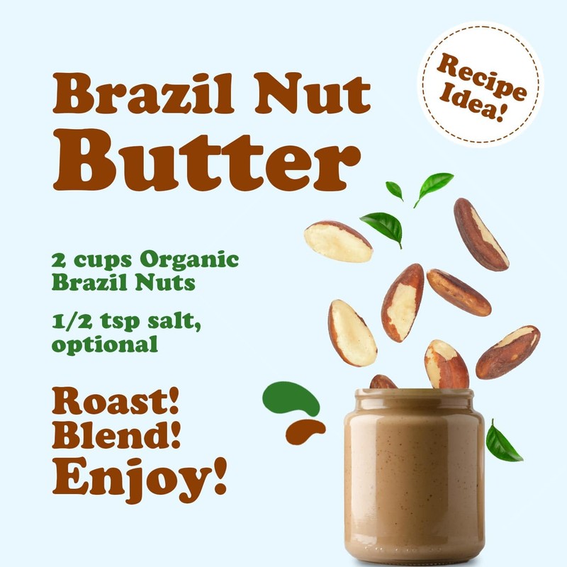 Food to Live - Organic Brazil Nuts, 2 Pounds Non-GMO,