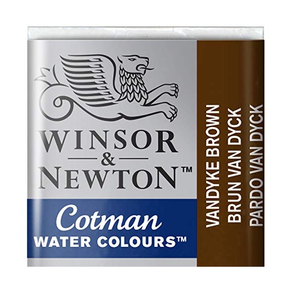 Winsor & Newton Cotman Watercolour Paint Half Pan â Vandyke Brown 676
