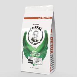 Coffee, The Gerson Way - Medium Grind, Medium (Air) Roast, Detox, Enema, Drinkable, 1lb