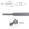 flintronic Chisel for SDS Plus Bits, Wide Flat Chisel 75