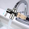 All Brass Faucet Diverter Valve with Aerator, Sink to Garden