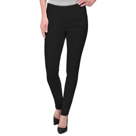 Hybrid & Company Women¡®s Super Comfy Ultra Stretch with Full Elastic Waist Pull On Millennium Twill Pants Black