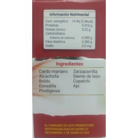 Capsulas Higado Graso 60caps Natutal Ce Toxinas Grasa Sabor Sin Sabor