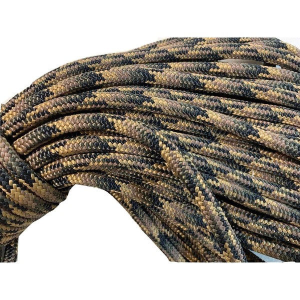 Double Braid Nylon Rope 3/8 inch, Camo (50 ft)