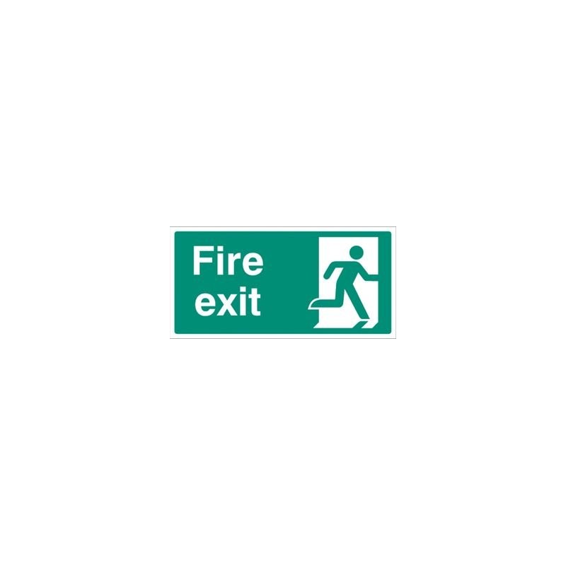 Sign, Final Fire Exit Right, RP, Signs Personal Protection, Site