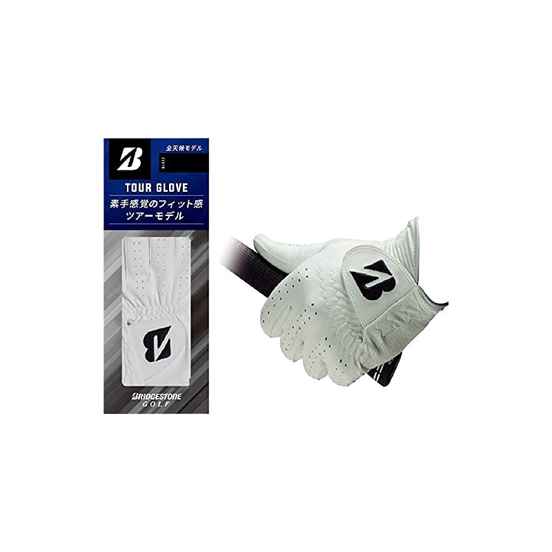 Bridgestone Golf Glove Tour GLOVE GLG12 Men's Black 8.7 inches