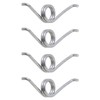 heyous 4PCS 1000-2000 Silver Stainless Steel Spinning Spring Fishing Reel