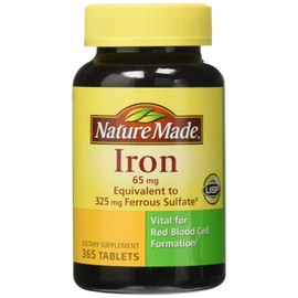 Nature Made Iron 65 mg, 365 Tablets