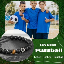 Fussball Armband Geschenke für Jungen Teenager Meinen Sohn Fußball-Armband Teenager-Junge Geschenke für Sohn Geburtstagsgeschenk für Jungen Geschenke für Sohn