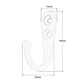 Yetaha Antique Wall Hanging Hooks, High Load Capacity, Key Coat Hat, Clothes Hanging, Hanging Storage with Screws, Red Bronze, Set of 20