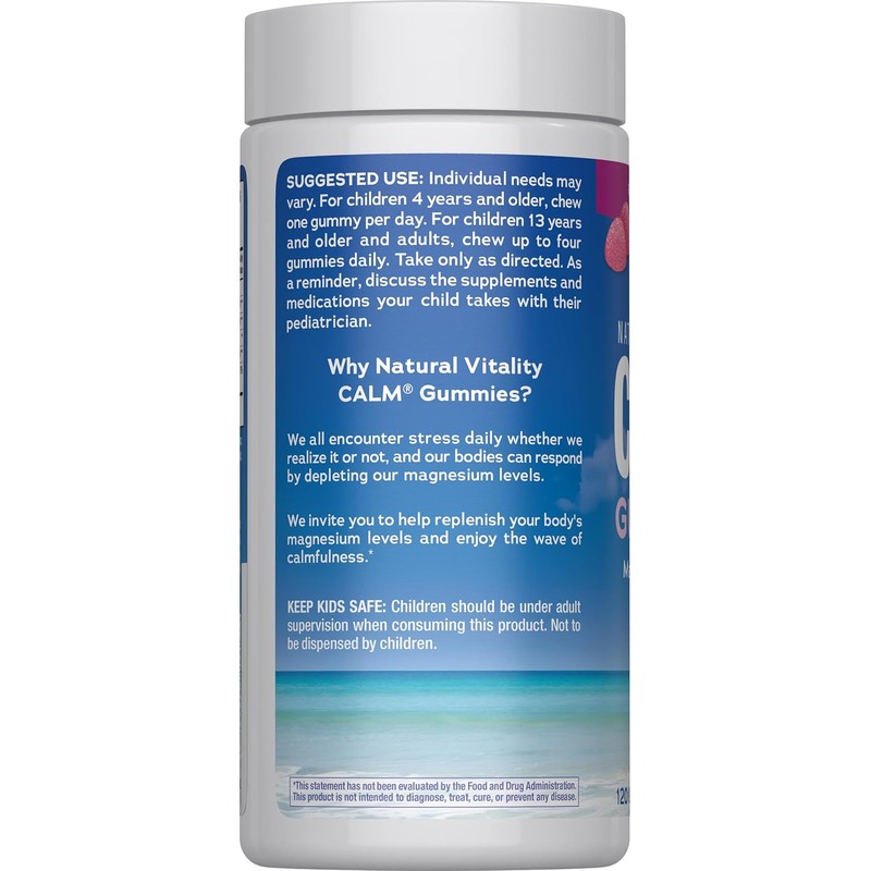 Natural Vitality Calm Gummies The Anti-Stress Gummies, A Relaxing Magnesium