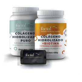 Jabn De Carbn Activado Colgeno Biotina 450gr Natural