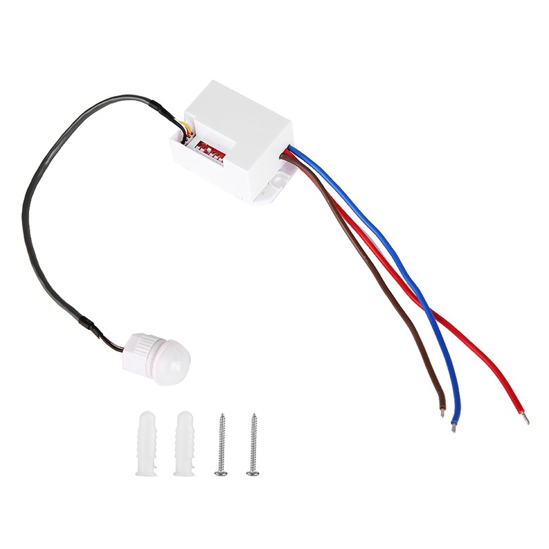 110‑240V Mini Adjustable High Sensitivity Time Delay PIR Infared Motion