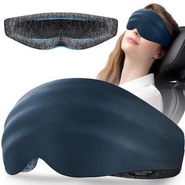 Sleep Mask Blackout, LC-dolida 3D Eye Mask for Sleeping, Soft and No Pressure on Eyes, Sleep Mask for Men Women Sleeping Nap Travel