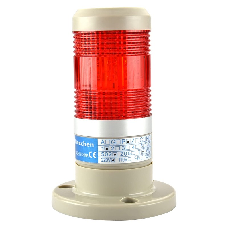 Heschen LED Warning Light Tower Signal Light Continuous Light 220