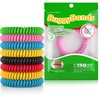 BuggyBands 12 Pack Mosquito Repellent Bracelets, Individually Wrapped, DEET Free,