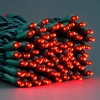 YULETIME Red One-Piece 5MM LED Christmas Lights, Total 48 Feet