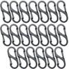 Y8HM 20 Pcs Mini S Shape Carabiners, Double Clip Hooks