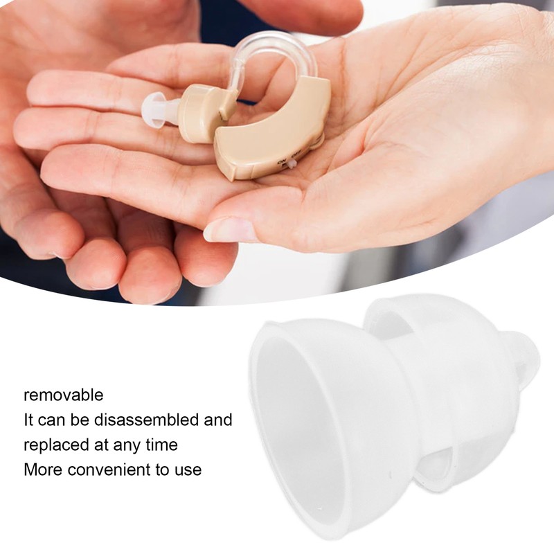10Pcs Silicone Eartips Double Layer Washable Design Antistatic Detachable Earbud