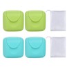 4 Pieces Soap Dish And 2 Pieces Bubble Bag, Waterproof