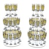 Laumffon Champagne Tower, Circle Acrylic Champagne Display Rack Stand with