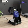 3-in-1 Apple Fast Wireless Charging Dock Station (T3) (Black)