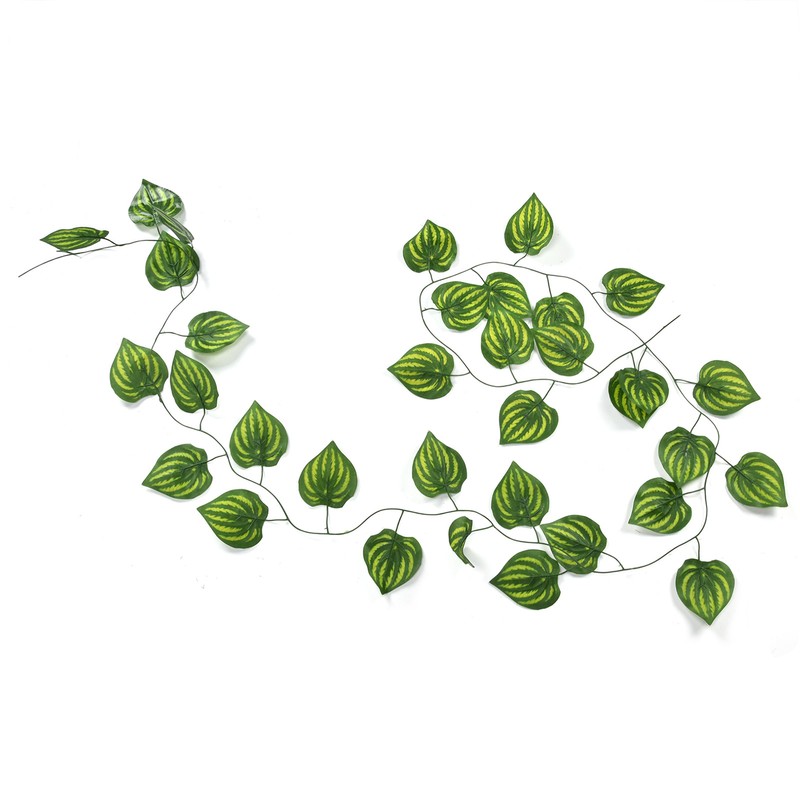 Simulation Watermelon Leaf Rattan Green Leaf Plant Ceiling Decoration Vine