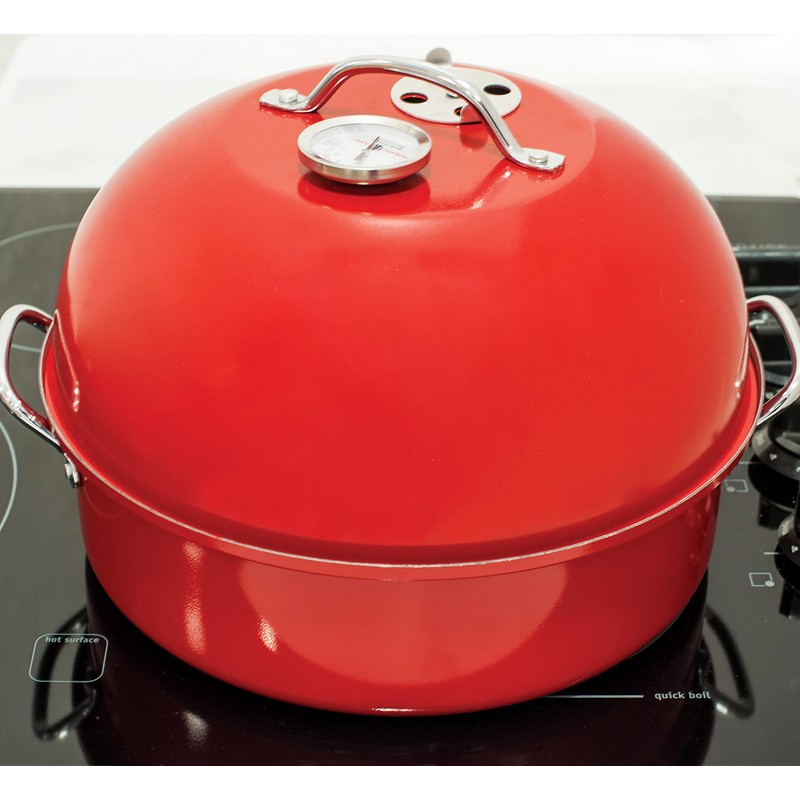 Nordic Ware Stovetop Kettle Smoker, Full Size, Red