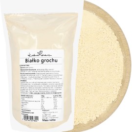 Erbsenprotein Pulver – pflanzliche vegane Eiweißquelle ohne Zusatzstoffe | Ideal für Shakes & Smoothies nach dem Training | KUCHNIA ZDROWIA