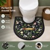 U-Shaped Toilet Mat for Bathroom, Diatomaceous Earth Potty Training Mat