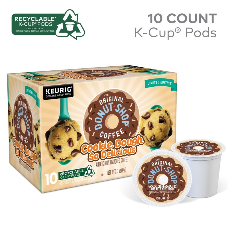 The Original Donut Shop Cookie Dough So Delicious Coffee, Single-Serve