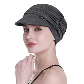 Soft Hats for Chemo, Women’s Bamboo Baseball Cap, Hair Loss Turbans -