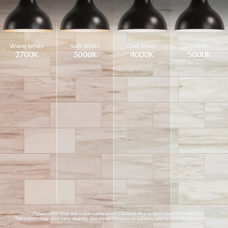 Vamos Tile 100-Piece Glossy Wooden Marble Grain Peel and Stick