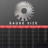 YESWELDER Round Dual Sided Metal Sheet Gage & Metal Sheet