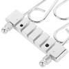 Bass Bridge Tailpiece Zinc Alloy 6 String Electric Bass Bridge