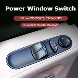 KIMISS Car Window Regulator Switch, ABS Car Window Regulator Power Master Switch Window Switch for Fit for 2003-2014 W639