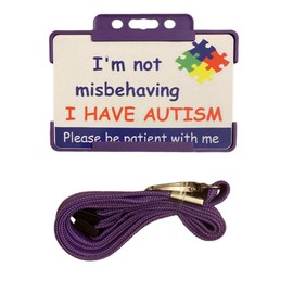 Im Not Misbehaving Autism Lanyard - Available in Seven Colours (Yellow)