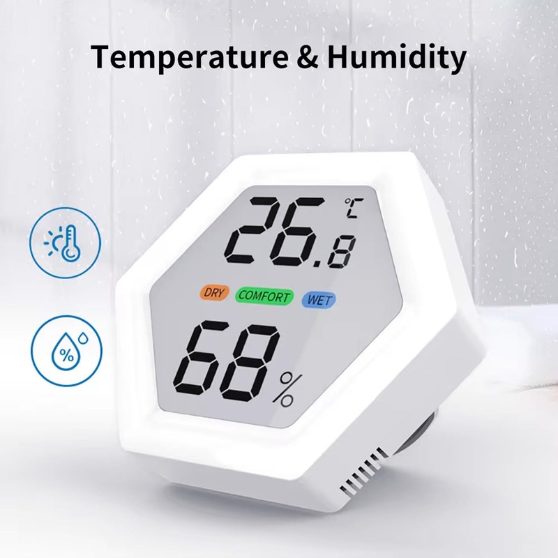 Digital Thermometer Hygrometer, Indoor Temperature and Humidity Gauge, with Air