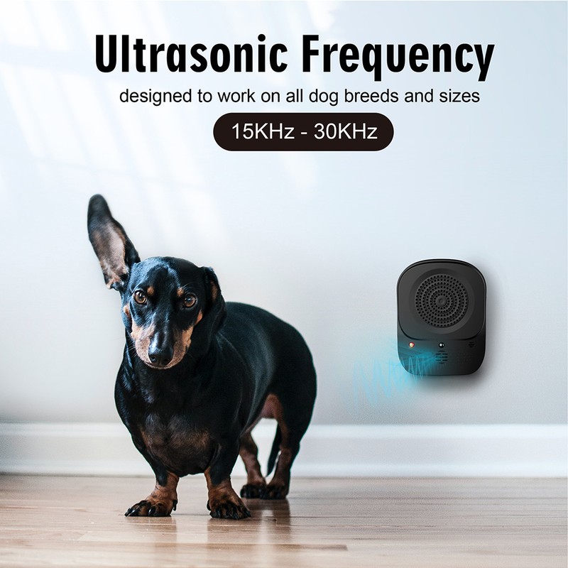 Ultrasonic Dog Repeller Dog Bark Deterrent Devices Rechargeable Portable Multifunctional