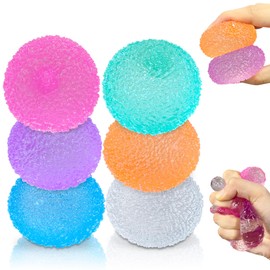 6 Pcs Sensory Balls,Squishy Ball,Stress Balls for Kids, Squishy Fidget Toys,Squeeze Ball for Adults, Autism Hyperactivity , Stress Relieve, Increase Entertainment