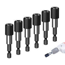 6-Piece Magnetic Bit Holder, Quick Change Bit Holder Set, Impact Swivel Bit Holder, 1/4 Inch 60 mm Hex Shank, Universal Bit Holder, from Makita, Metabo, Bosch, Dewalt